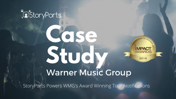 StoryPorts Powers Warner Music Group’s Award-Winning Tour Notifications