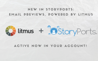 Litmus Email Previews Live Now in StoryPorts