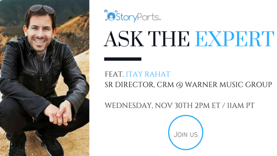 Webinar: Ask the Expert – Itay Rahat from Warner Music Group