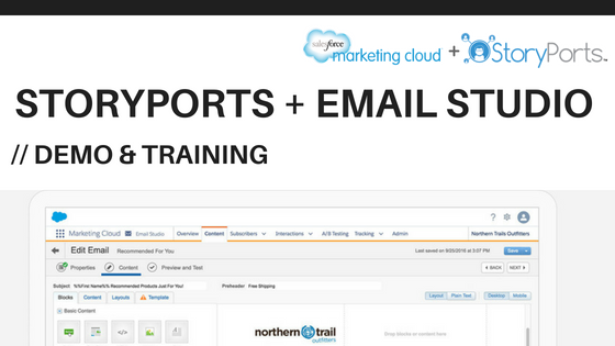 How to Use Salesforce Content Builder Email Studio + StoryPorts