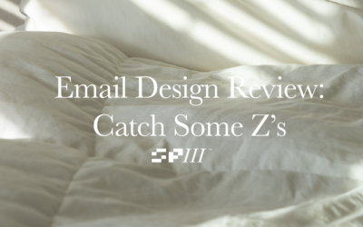Email Design Review: Catch Some Z’s